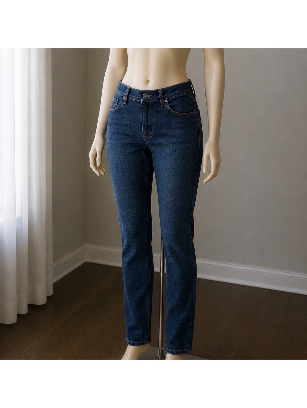 Gloria Vanderbilt Amanda Jeans Women’s 12P Petite Blue Straight Leg Denim